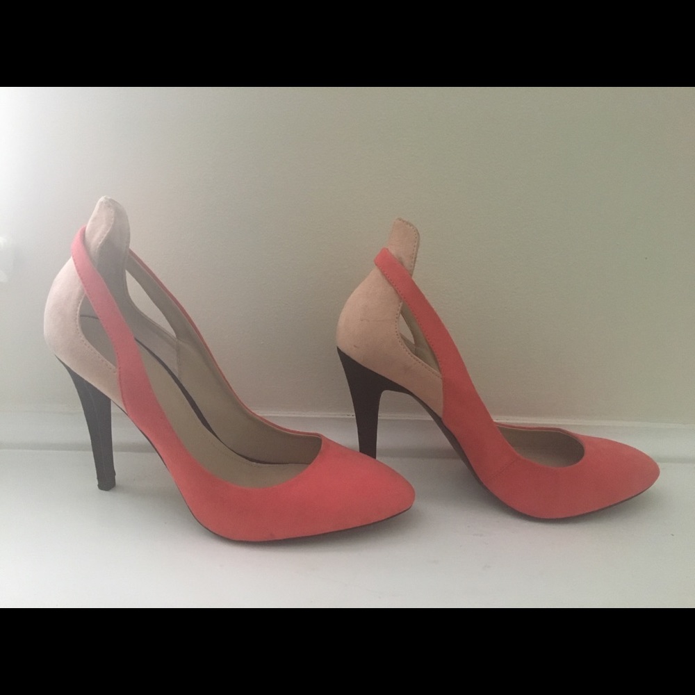 Coral/Pink Zara Pumps